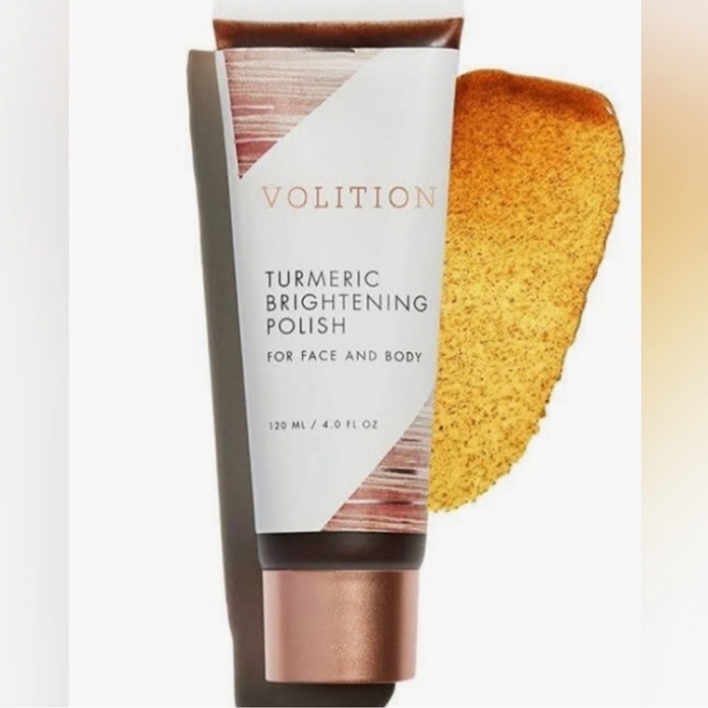 Volition Turmeric Brightening Polish Exfoliates Brightens Balances Face Body NIB